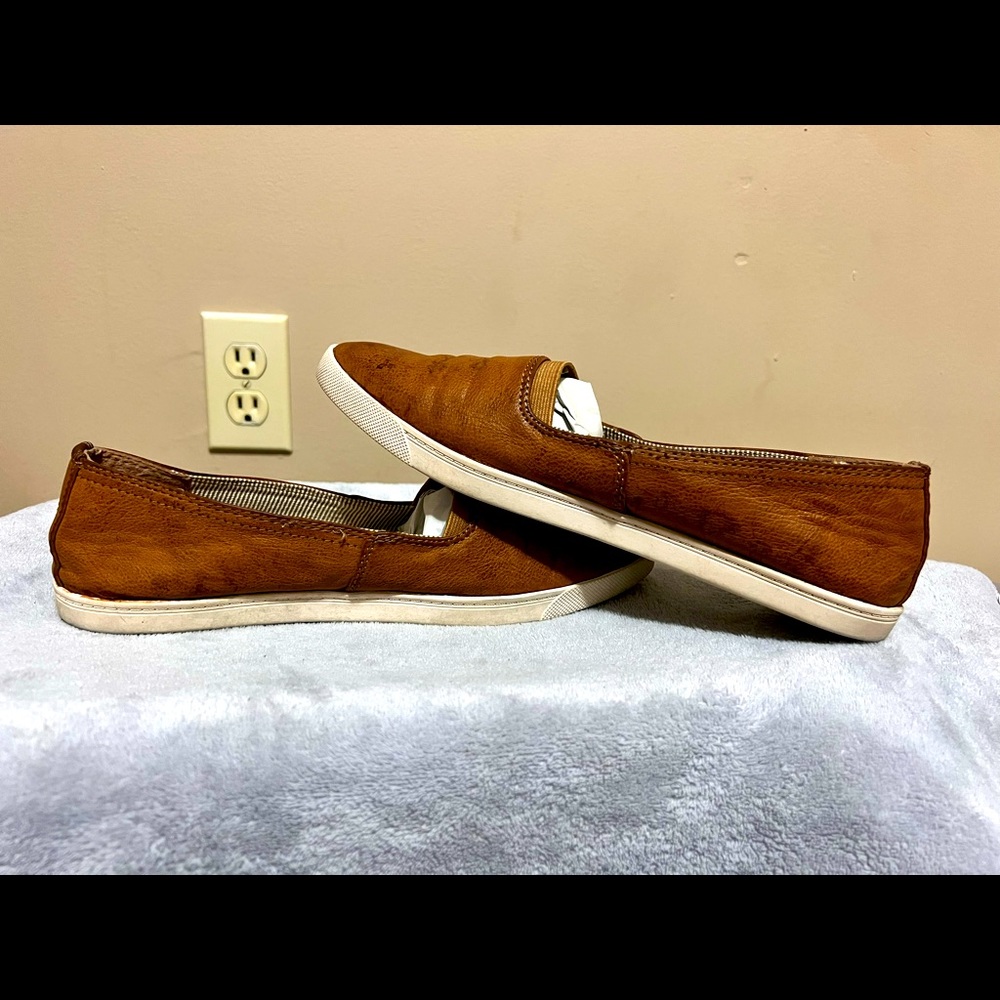 Bass Leather Slip-On Shoes Size 10W